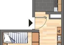 Demnächst frei! 1-Zimmer-Wohnung in Ludwigshafen am Rhein