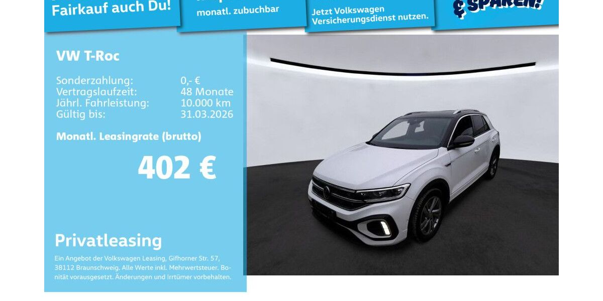 VW T-Roc 74.037 km 25.892 &euro; Mannheim 68309