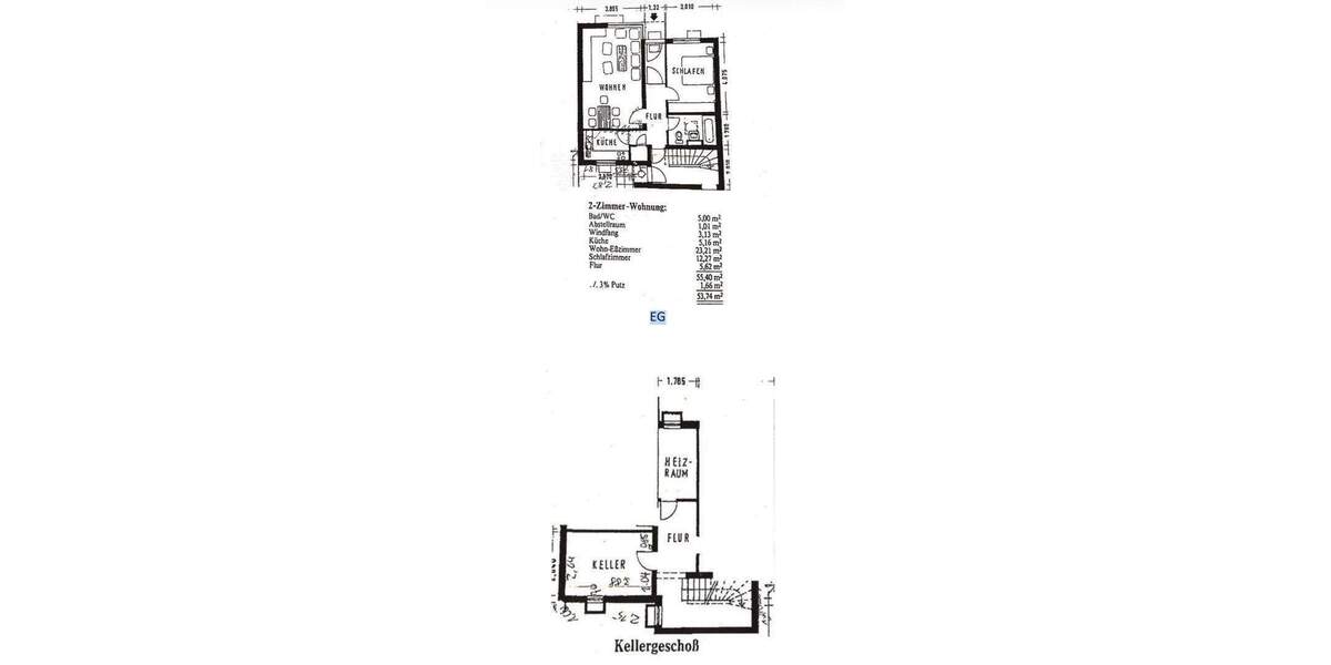 Etagenwohnung Heidelberg Bergheim - 2 Zimmer, 55 m&sup2;, 305.000&euro; | Angebot:25745271