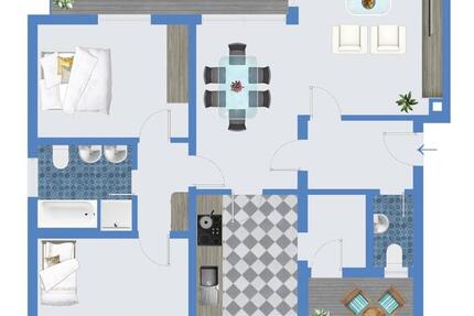 Wohnung Ludwigshafen am Rhein Ludwigshafen-Oggersheim - 3 Zimmer, 80 m&sup2;, 699&euro; | Angebot:23630198