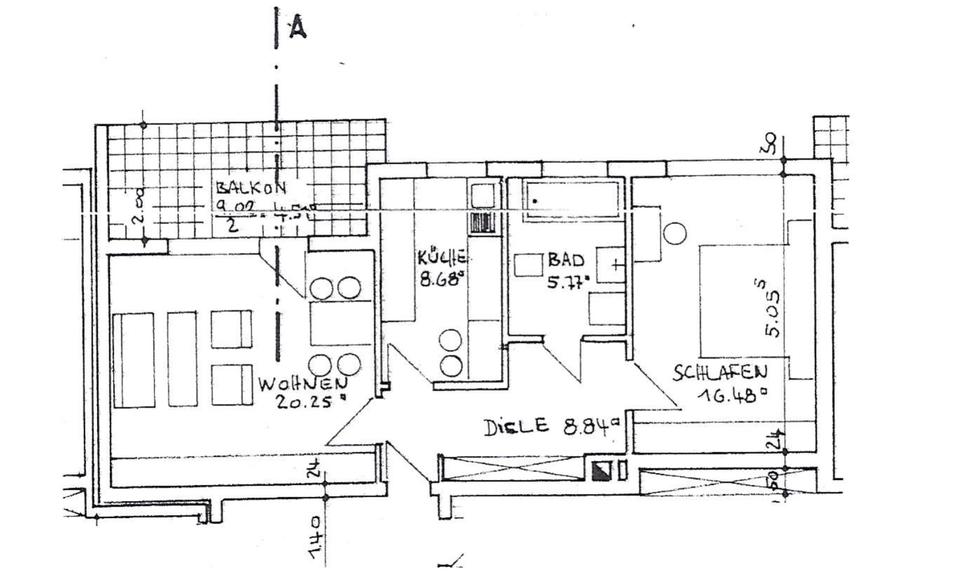Etagenwohnung Weinheim - 2 Zimmer, 65 m&sup2;, 255.000&euro; | Angebot:27185784