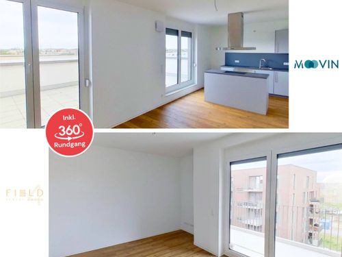 ***EXKLUSIVE PENTHOUSE Wohnung: 2-Zimmer mit Einbauküche und modernem Bad in Mannheim***