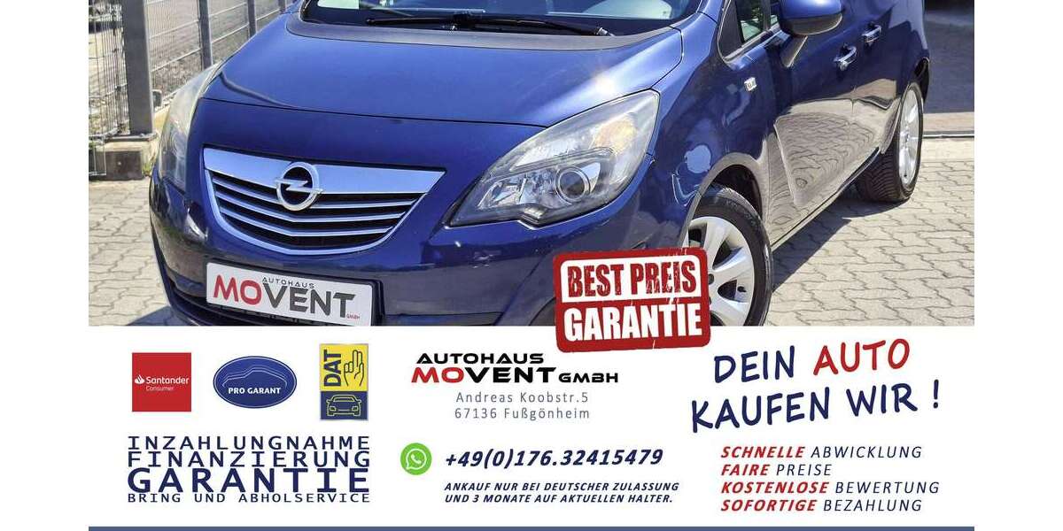 Opel Meriva 130.000 km 3.200 &euro; Fußgönheim 67136