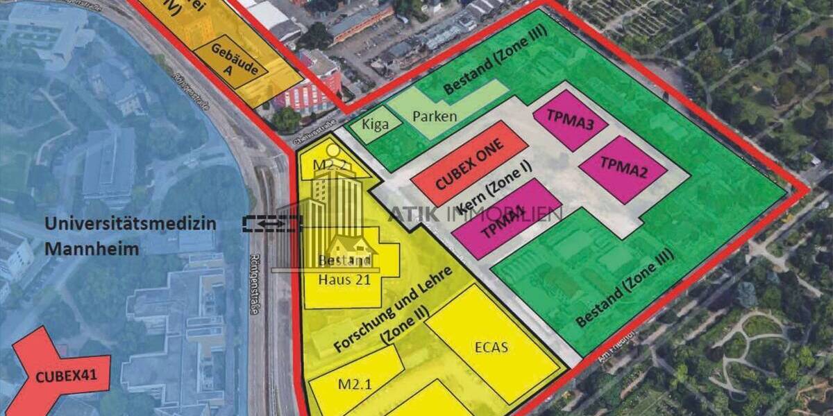 ATIK: Büro- und Laborflächen für Unternehmen aus den Bereichen Medizintechnologie, Life Science & KI - Gewerbeobjekt Mannheim / Neckarstadt-Ost/Wohlgelegen Wohlgelegen | Angebot:26267254