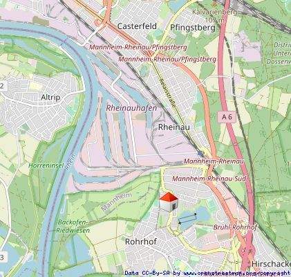 Etagenwohnung Mannheim / Rheinau - Süd Rheinau - 2 Zimmer, 68 m&sup2;, 887&euro; | Angebot:25835218