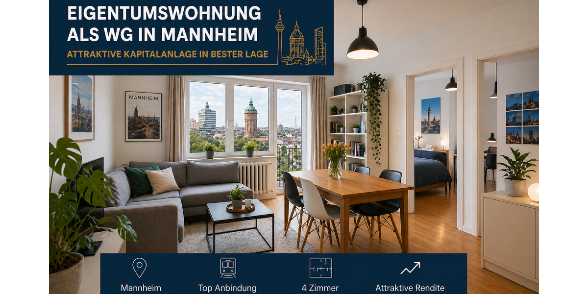 Etagenwohnung Mannheim Herzogenried - 4 Zimmer, 73 m&sup2;, 360.000&euro; | Angebot:27567239