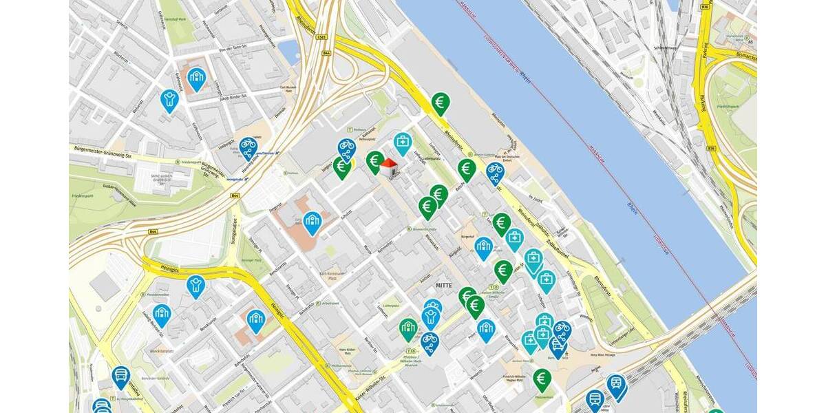 ATIK: Moderne Büroflächen in der Fußgängerzone - provisionsfrei - Gewerbeobjekt Ludwigshafen am Rhein Mitte | Angebot:26267232