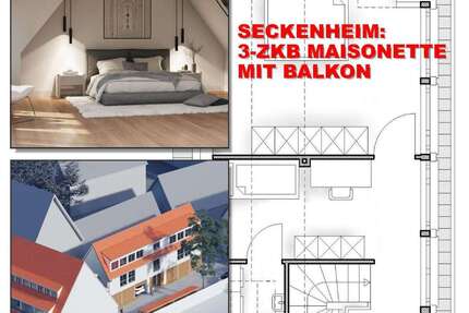 Wohnung Mannheim Hochstätt - 3 Zimmer, 69 m&sup2;, 1.065&euro; | Angebot:25402472