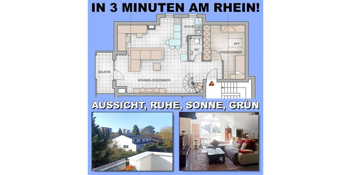 Etagenwohnung Mannheim Almenhof - 3 Zimmer, 72 m&sup2;, 365.000&euro; | Angebot:26828611