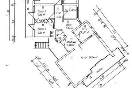 Helle 4 ZKB OG-Wohnung doppelseitigem Balkon + Garage + Garten 4 zimmer
