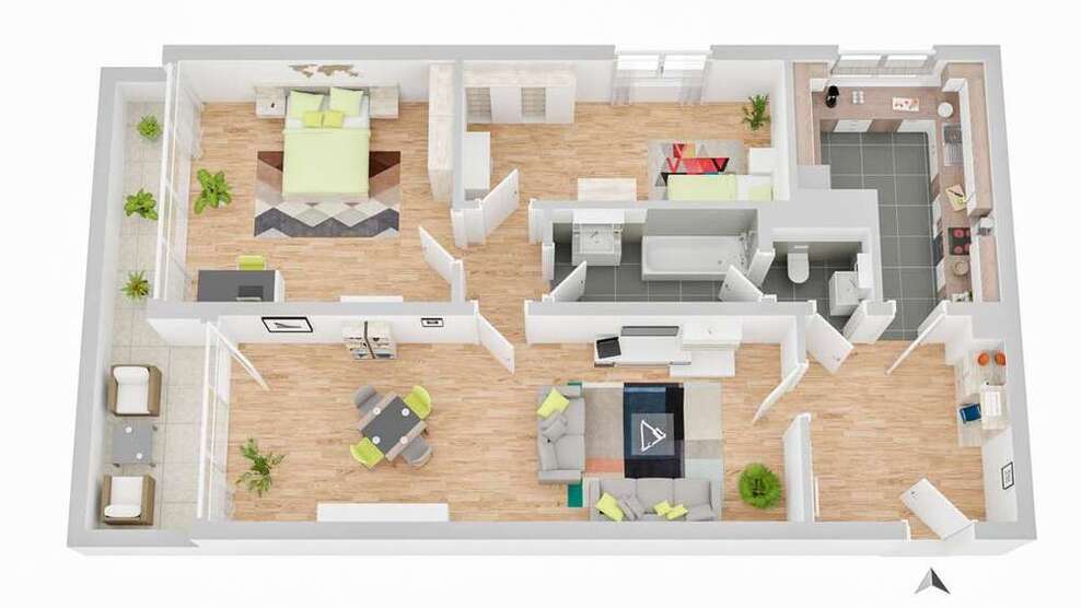 Wohnung zum Kaufen in Ludwigshafen 195.000 € 80 m²