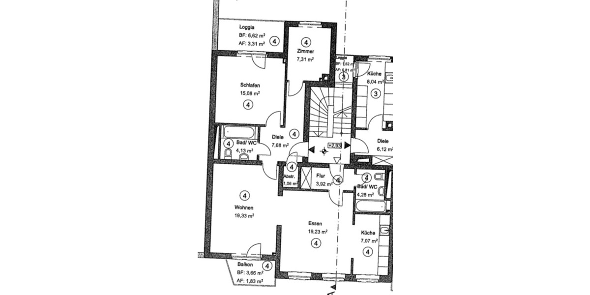 Etagenwohnung Mannheim Neckarstadt-Ost - 4 Zimmer, 94 m&sup2;, 1.440&euro; | Angebot:24775289