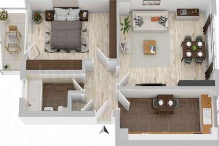 Wohnung Mannheim Herzogenried - 2 Zimmer, 58 m&sup2;, 140.000&euro; | Angebot:27513209