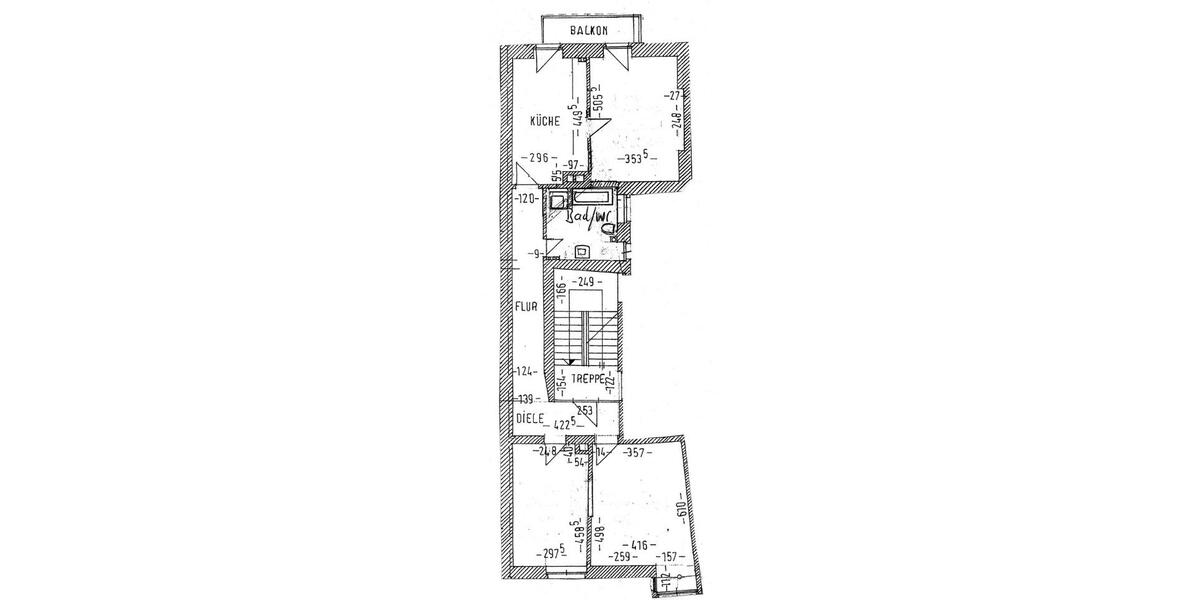 Etagenwohnung Mannheim Fahrlach - 3 Zimmer, 93 m&sup2;, 1.200&euro; | Angebot:26701180