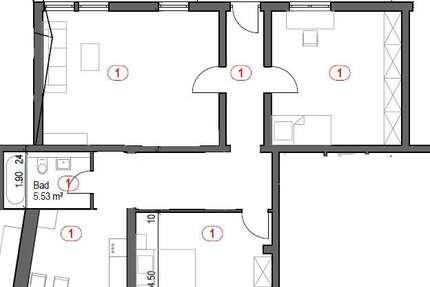 Wohnung Ludwigshafen am Rhein - 3 Zimmer, 108 m&sup2;, 950&euro; | Angebot:26291179