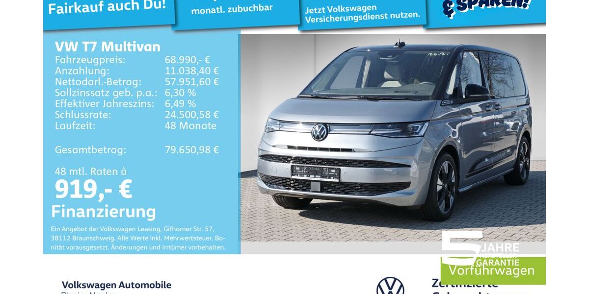 VW T7 Multivan 14.990 km 68.990 &euro; Mannheim 68309