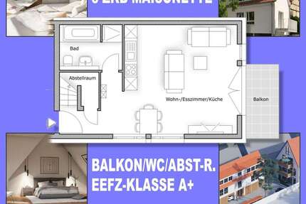 Wohnung Mannheim Hochstätt - 3 Zimmer, 69 m&sup2;, 1.065&euro; | Angebot:26948412
