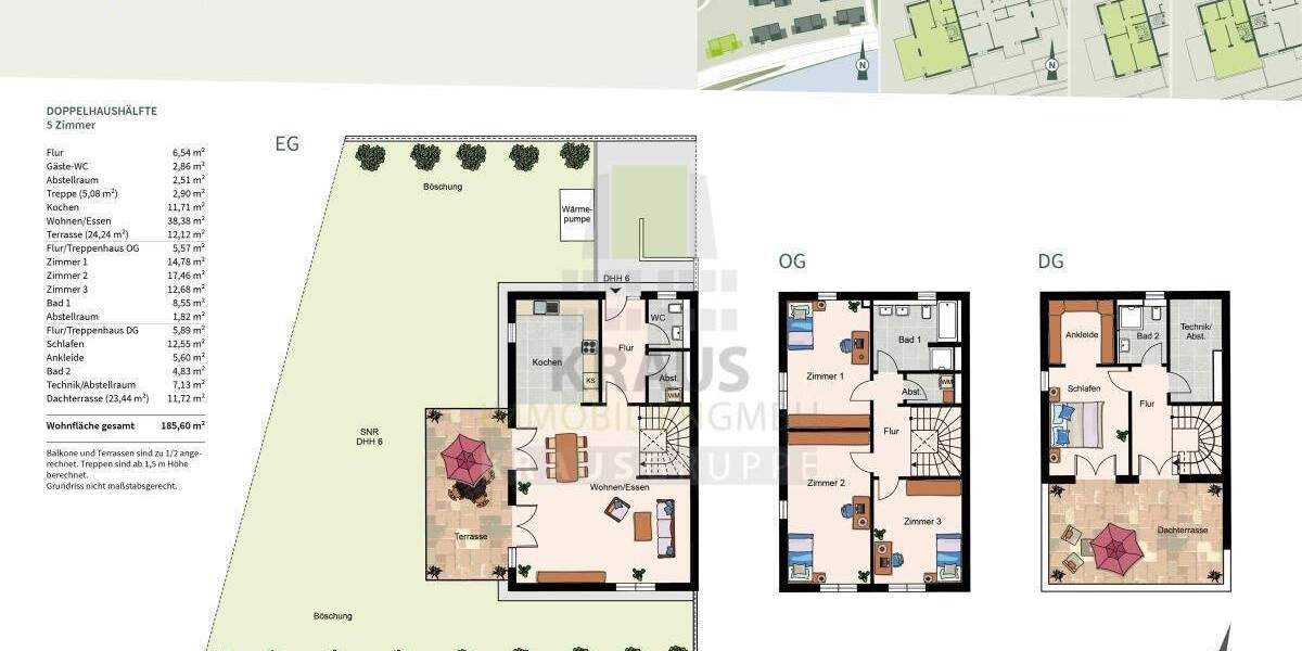 Doppelhaushälfte Heidelberg Ziegelhausen - 5 Zimmer, 185 m&sup2;, 1.950.000&euro; | Angebot:25668432