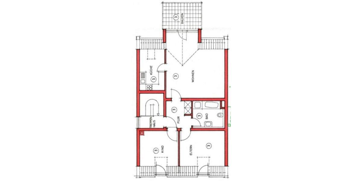 Maisonette mit Dachterrasse - großzügig geschnitten und in Top-Lage 3 zimmer