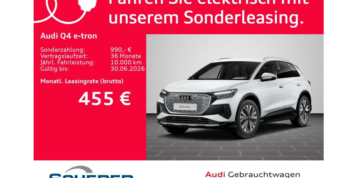 Audi Q4 e-tron 7.648 km 44.290 &euro; Mannheim 68309