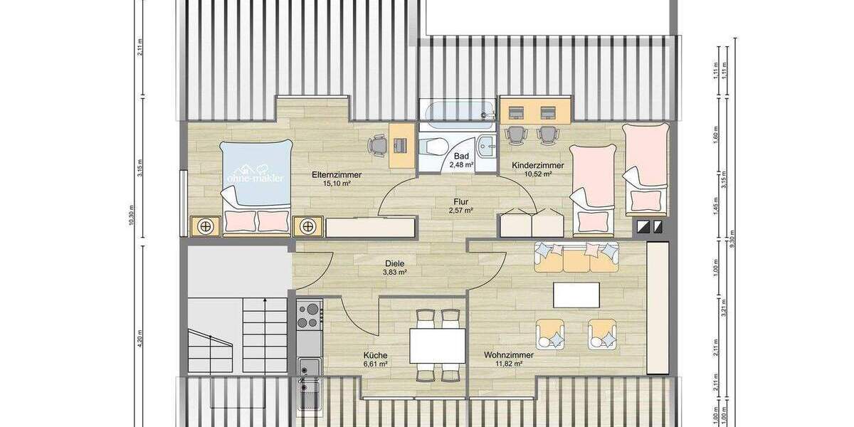 Mehrfamilienhaus, Wohnhaus Mannheim Käfertal - 1 Zimmer, 272 m&sup2;, 699.000&euro; | Angebot:25881067