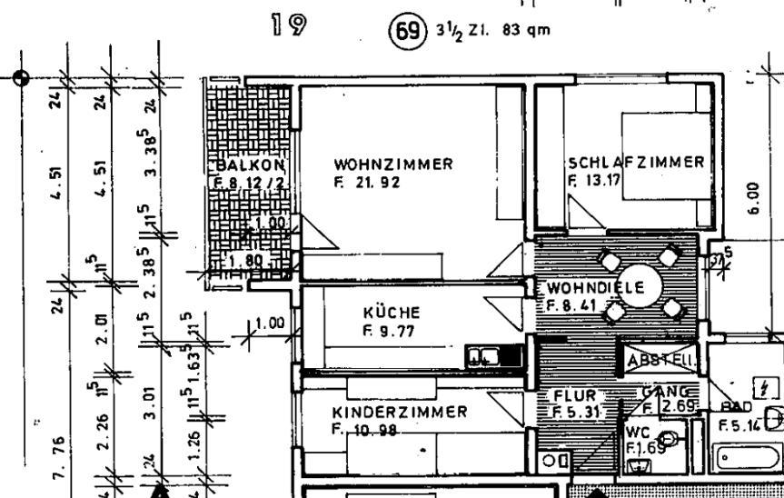 Etagenwohnung Waghäusel - 3.5 Zimmer, 83 m&sup2;, 258.500&euro; | Angebot:26223411