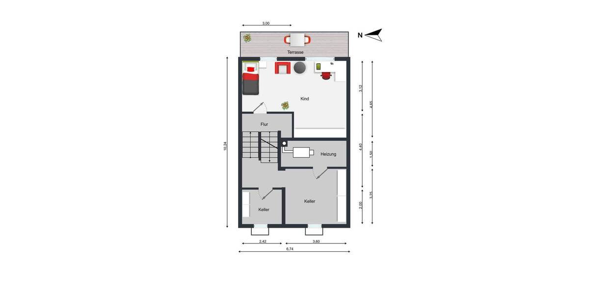 Reihenmittelhaus Wiesloch Schatthausen - 5 Zimmer, 146 m&sup2;, 370.000&euro; | Angebot:26541821