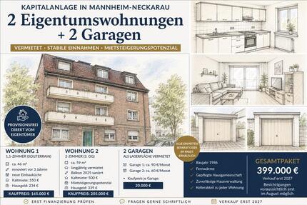 Wohnung Mannheim Niederfeld - 3.5 Zimmer, 104 m&sup2;, 399.000&euro; | Angebot:26594842