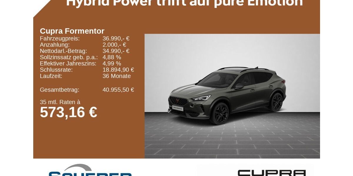 Cupra Formentor 31.600 km 36.990 &euro; Neustadt a.d. Weinstraße 67433