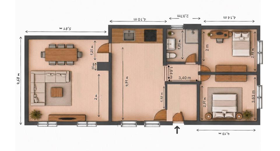 Erdgeschoßwohnung Mutterstadt - 4 Zimmer, 90 m&sup2;, 239.000&euro; | Angebot:26614503