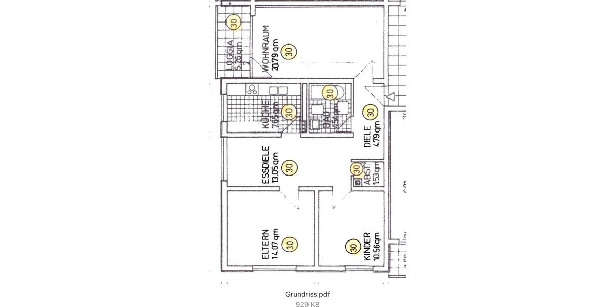 Etagenwohnung Sandhausen - 3.5 Zimmer, 78 m&sup2;, 1.100&euro; | Angebot:26034163