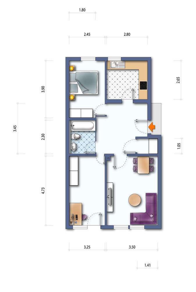 Wohnung zum Mieten in Mannheim 811 € 65 m²