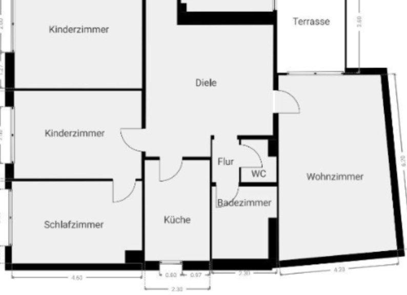 Etagenwohnung Westhofen - 5 Zimmer, 112 m&sup2;, 1.100&euro; | Angebot:26479718
