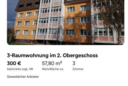 Mietwohnung in Ilberstedt Neue Straße 3 2. OG rechts 3 zimmer