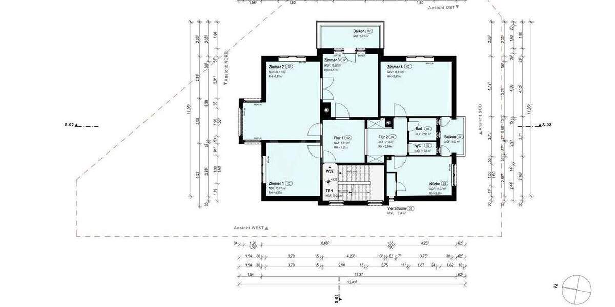 Etagenwohnung Heidelberg/Weststadt Weststadt - 4 Zimmer, 110 m&sup2;, 560.000&euro; | Angebot:25695224