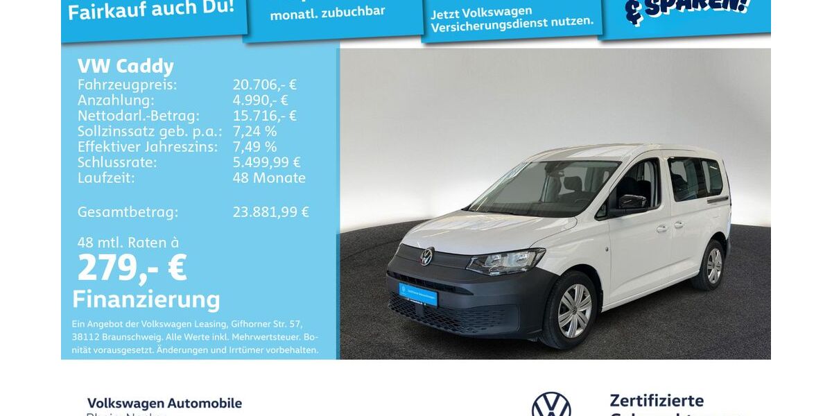 VW Caddy 70.597 km 20.499 &euro; Mannheim 68309