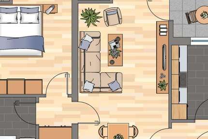 Wohnung Bobenheim-Roxheim Roxheim - 2 Zimmer, 53 m&sup2;, 529&euro; | Angebot:25272550