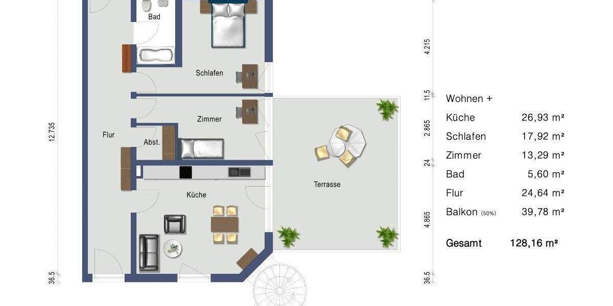 Urbanes Wohnen mit Stil: 128?m², Top-Lage & 2 Tiefgaragenplätze - ab sofort bei realunis 3 zimmer