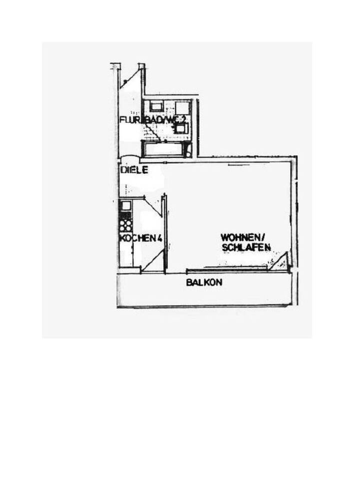 Lichtdurchflutete sanierte 1 ZKB-Whg. mit Balkon in Mannheim-Feudenheim