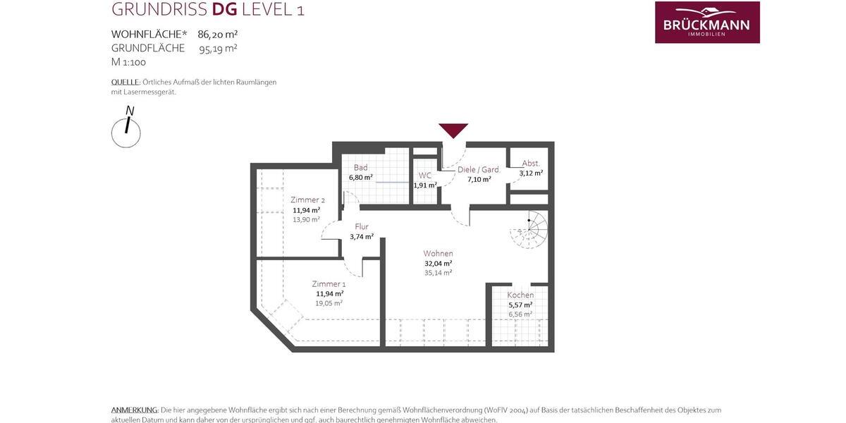 Maisonettenwohnung Bad Dürkheim - 4 Zimmer, 133 m&sup2;, 1.360&euro; | Angebot:26257466