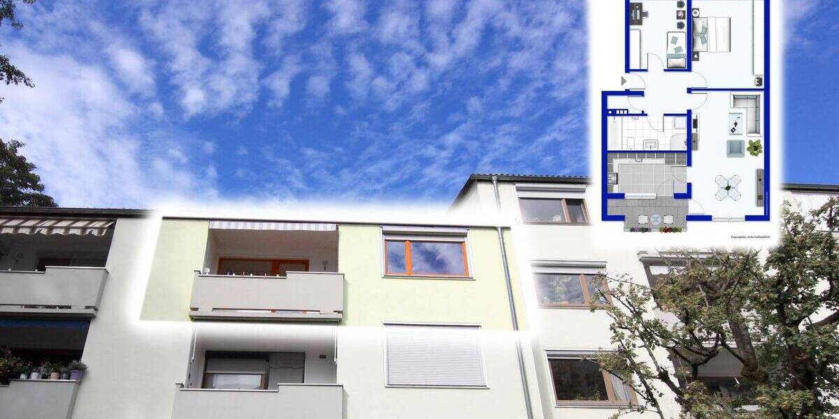 3-Zimmer-Wohnung mit großem Potenzial in zentraler aber grüner Lage von Neckargemünd 3 zimmer