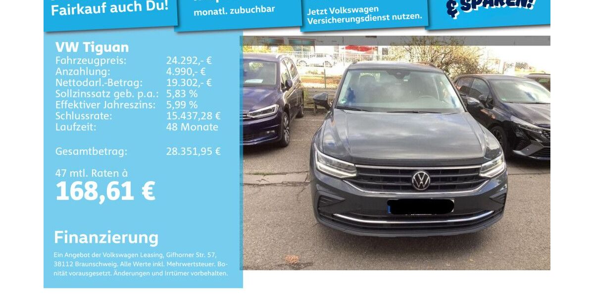 VW Tiguan 53.116 km 24.049 &euro; Mannheim 68309