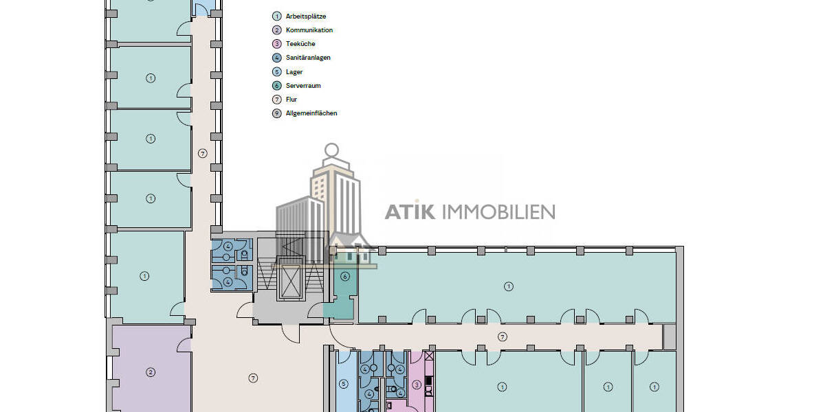 ATIK: Moderne, lichtdurchflutete Büroflächen in repräsentativem Gebäude - provisionsfrei - Gewerbeobjekt Mannheim / Schwetzingerstadt Oststadt Oststadt | Angebot:26267308