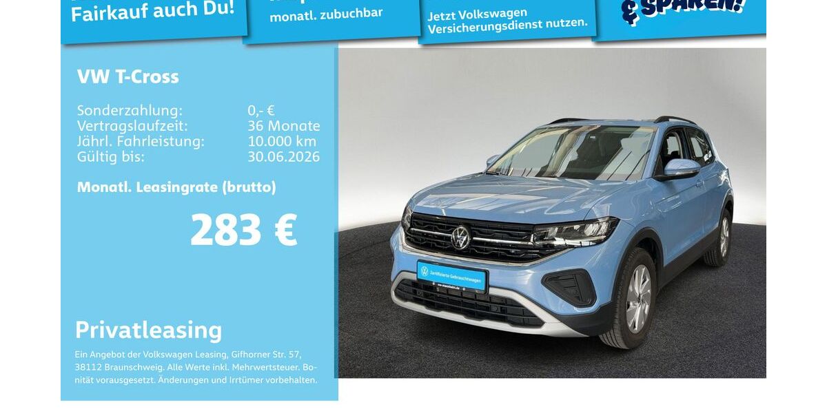 VW T-Cross 16.285 km 22.792 &euro; Mannheim 68309