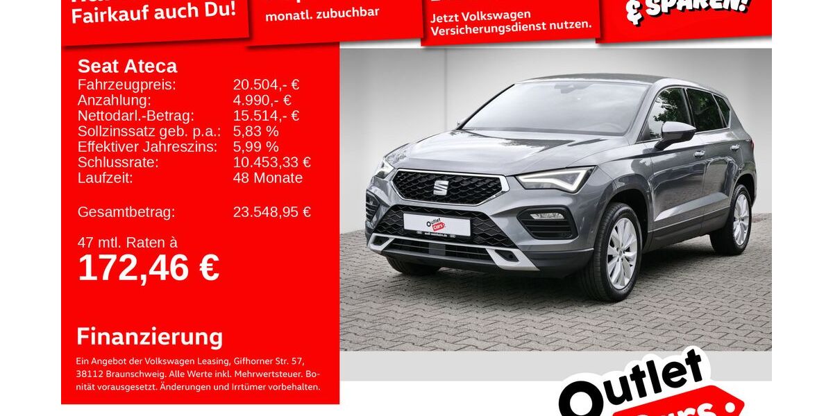 Seat Ateca 81.630 km 20.299 &euro; Weinheim 69469