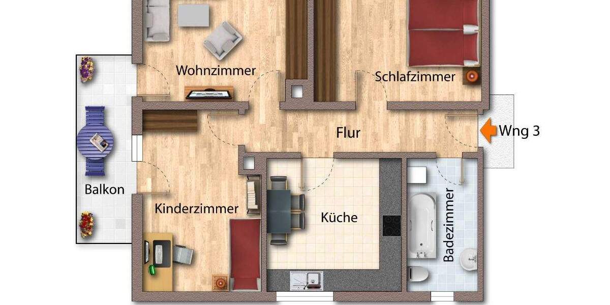 GLOBAL INVEST SINSHEIM | Erstbezug nach umfassender Sanierung - 2,5-Zimmer-Wohnung in Ziegelhausen 2 zimmer