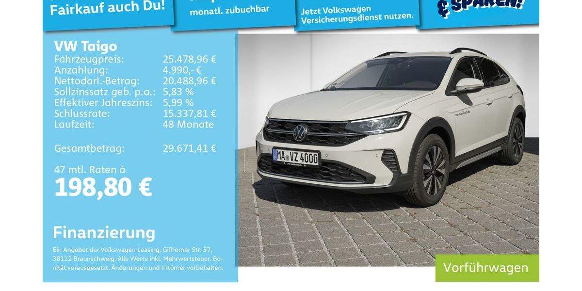 VW Taigo 9.900 km 24.499 &euro; Mannheim 68309
