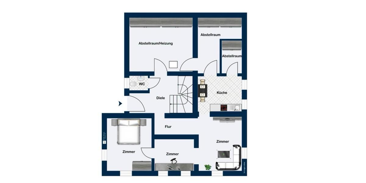 Erdgeschoßwohnung Heppenheim (Bergstraße) - 3 Zimmer, 65 m&sup2;, 1.150&euro; | Angebot:26232500