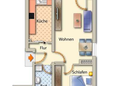 Wohnung zum Mieten in Freiberg 415 € 54.89 m²