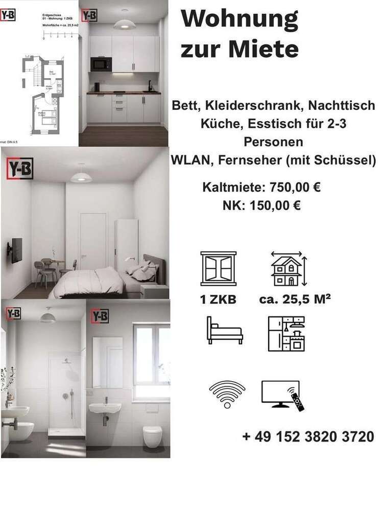 Wohnung zum Mieten in Ludwigshafen 700 € 28 m²